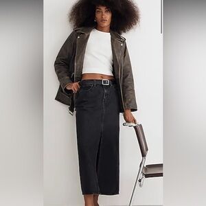 Madewell Mid-Rise Maxi Skirt In Lunar Wash size 30